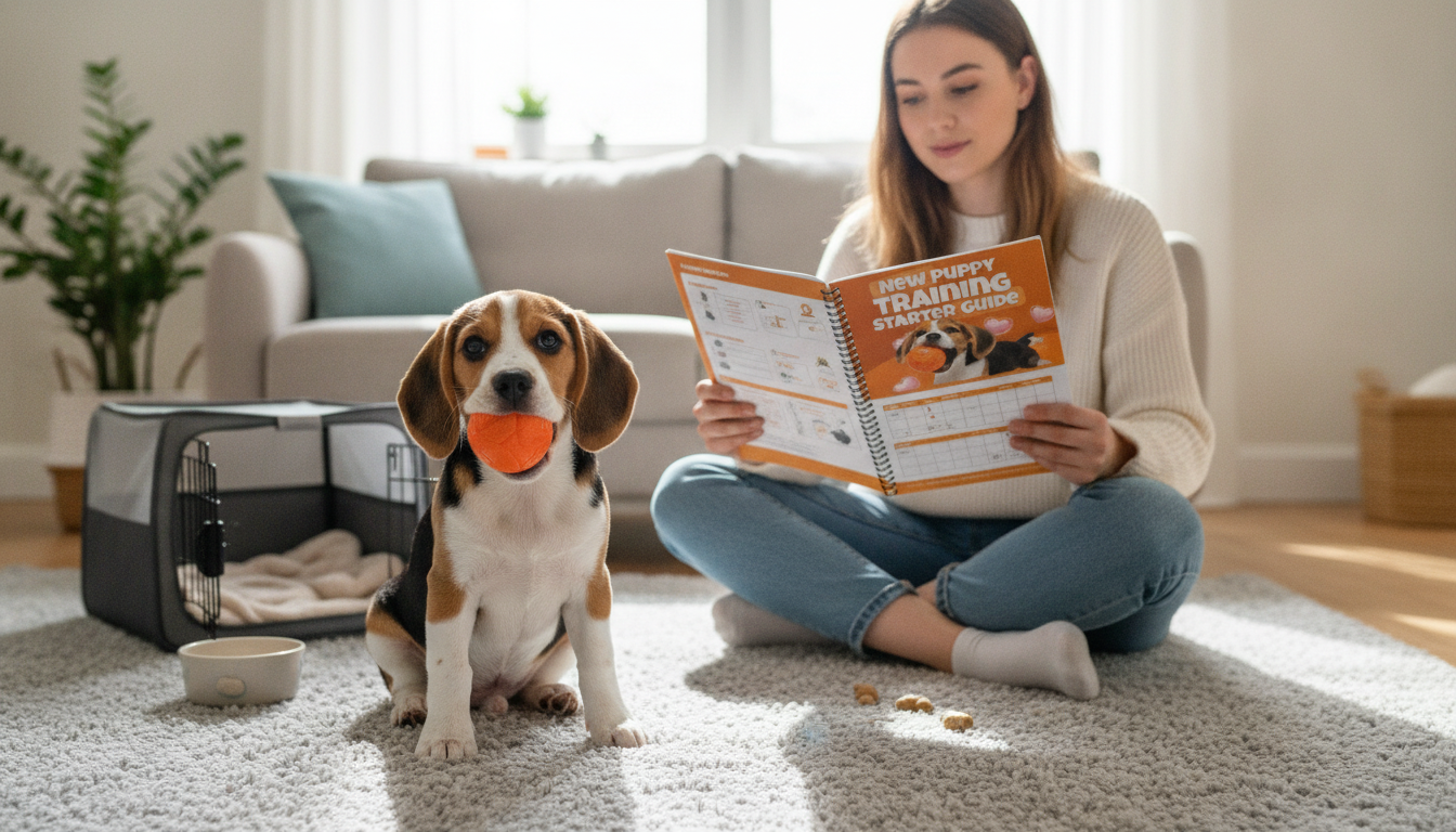 Printable 4-Week Puppy Training Plan: Potty, Crate & Cues